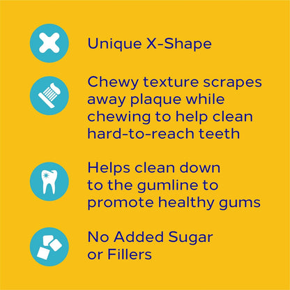Pedigree DENTASTIX Small/Medium Dog Dental Treats Original Flavor Dental Bones, 5.57 Oz. Pack, Pack of 7 (70 Total Treats)