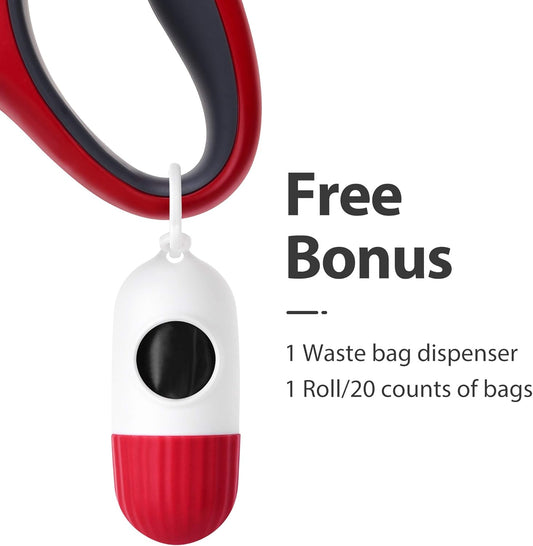 Introducing the Ultimate 16 Ft Retractable Dog Leash - Perfect for Medium Dogs and Cats up to 44 Lbs with Anti-Slip Handle, Reflective Tape, and Bonus Poop Bags!