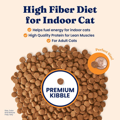 Solid Gold Indoor Cat Food - Grain Free & Gluten Free Chicken Kibble for Optimal Gut Health, Hairball Control & Sensitive Stomach Support - 12LB Bag for Happy, Healthy Indoor Cats