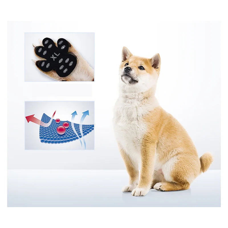 Protect Your Pup's Paws with Ultimate Black Paw Protectors - Anti-Slip, Self-Adhesive Booties for Comfort and Safety