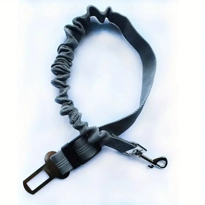 Keep Your Dog Safe on the Road: Adjustable Reflective Dog Seat Belt with Durable Nylon Harness