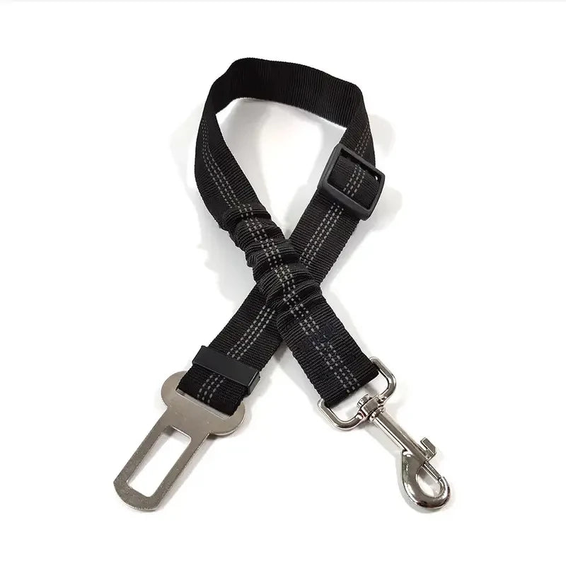 Keep Your Dog Safe on the Road: Adjustable Reflective Dog Seat Belt with Durable Nylon Harness
