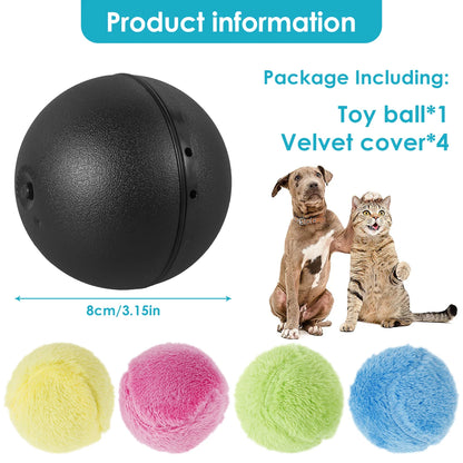 Exciting Automatic Rolling Cat Toy Balls - Interactive Electric Plush Toys for Endless Fun!