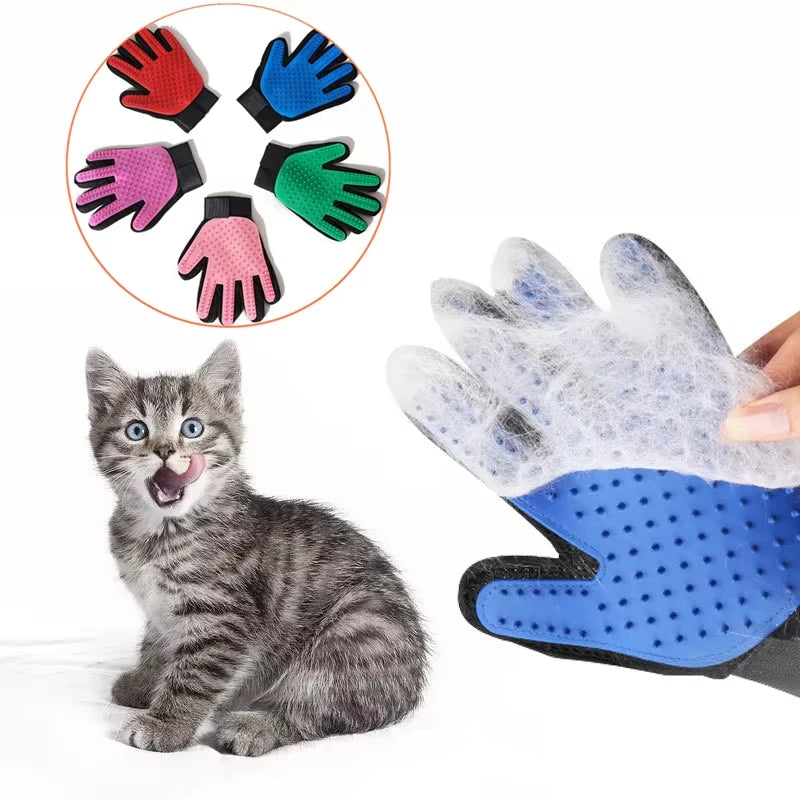 Revolutionary Pet Grooming Glove: Effortless Cat & Dog Hair Removal and Pampering Massage Brush