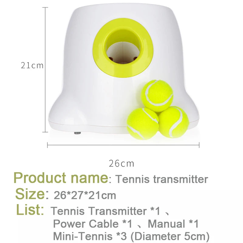 Automatic Ball Launcher for Dogs - Interactive Tennis Ball Toy for Endless Fun!
