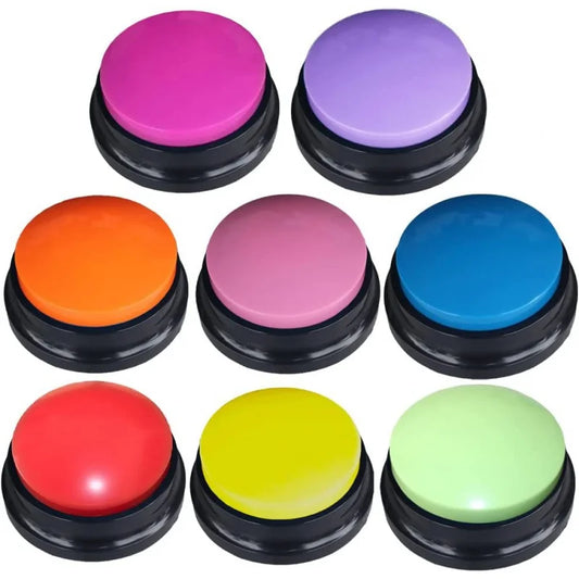Interactive Pet Communication Button - 30 Second Voice Recording for Fun Training and Playtime