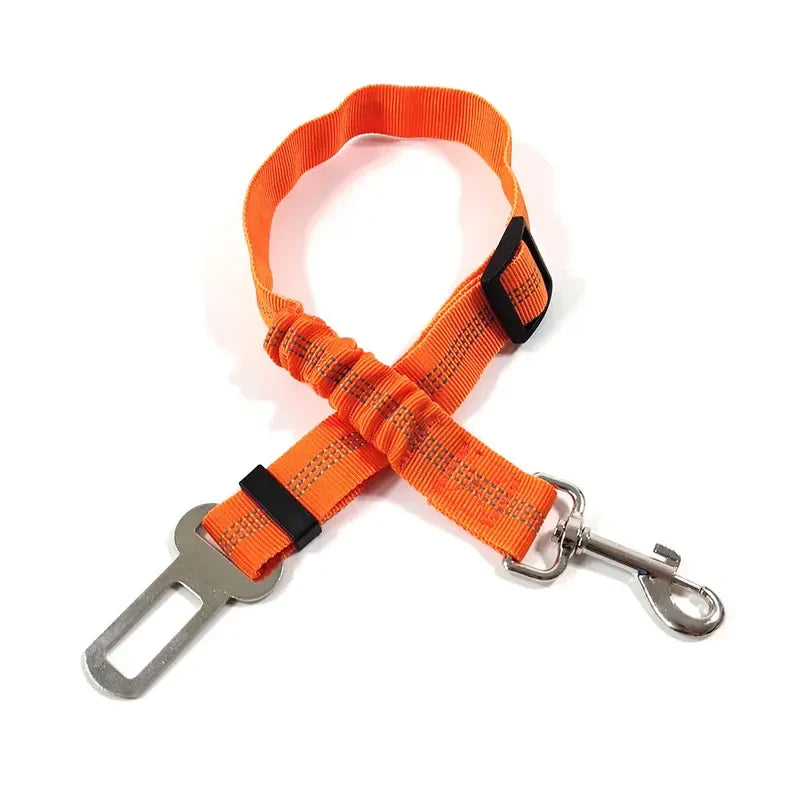 Keep Your Dog Safe on the Road: Adjustable Reflective Dog Seat Belt with Durable Nylon Harness