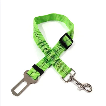 Keep Your Dog Safe on the Road: Adjustable Reflective Dog Seat Belt with Durable Nylon Harness