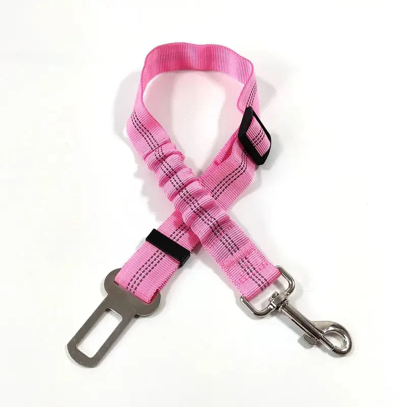 Keep Your Dog Safe on the Road: Adjustable Reflective Dog Seat Belt with Durable Nylon Harness