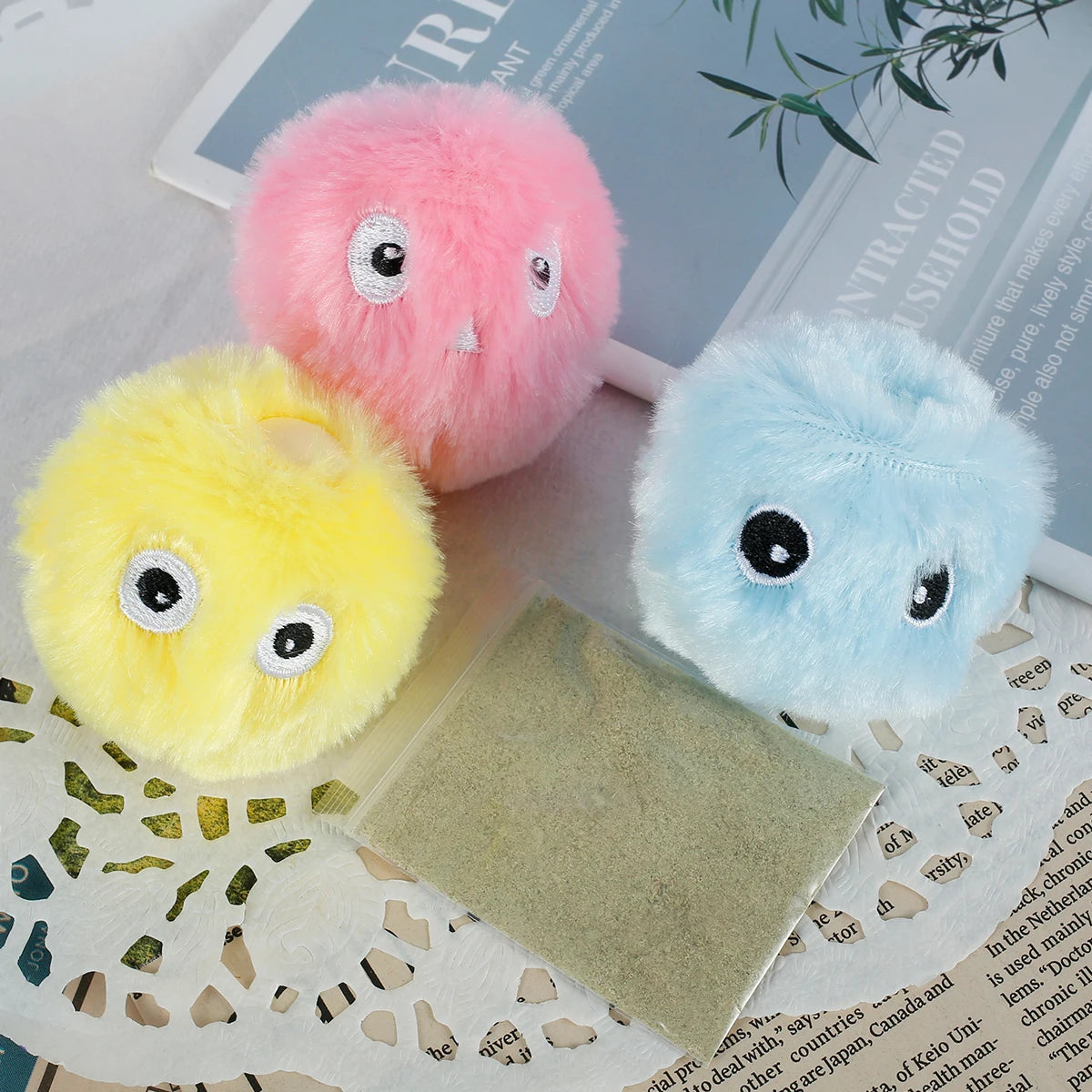 Exciting Automatic Rolling Cat Toy Balls - Interactive Electric Plush Toys for Endless Fun!