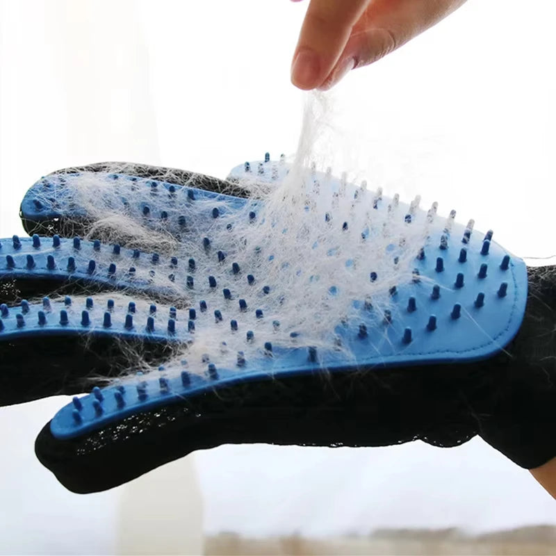 Revolutionary Pet Grooming Glove: Effortless Cat & Dog Hair Removal and Pampering Massage Brush