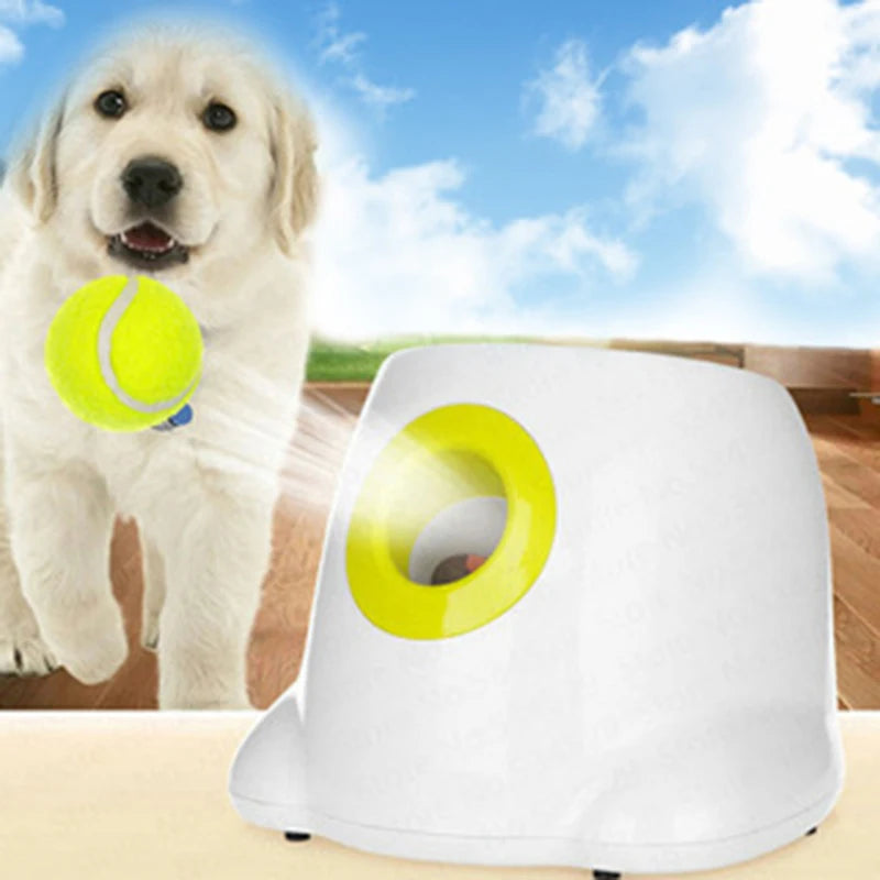 Automatic Ball Launcher for Dogs - Interactive Tennis Ball Toy for Endless Fun!