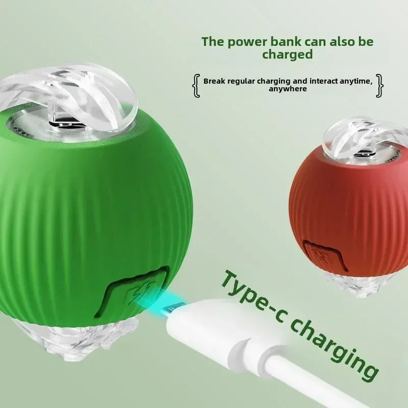 Interactive Rechargeable Dog and Cat Toy Ball with Realistic Sounds and Smart Features