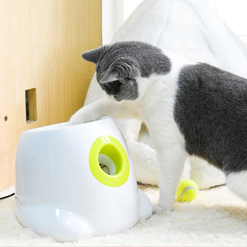 Automatic Ball Launcher for Dogs - Interactive Tennis Ball Toy for Endless Fun!