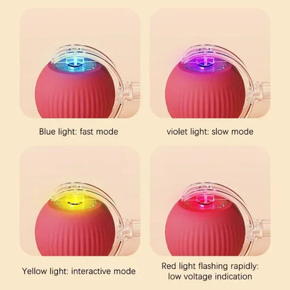 Interactive Rechargeable Dog and Cat Toy Ball with Realistic Sounds and Smart Features